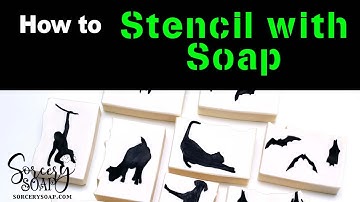 How to Stencil with Soap Dough | Cold Process Soap | #soapdough #soapmaking #stencils