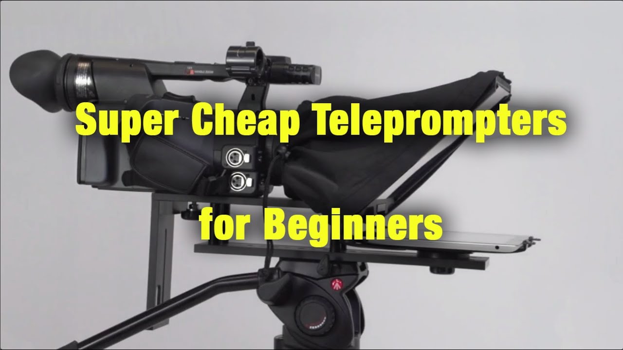 How To Get A Super Cheap Teleprompter - YouTube