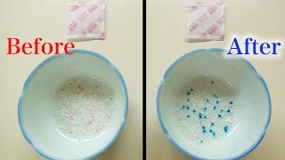 シリカゲル(乾燥剤)の再利用方法/How to recharge silica gel packs【簡単ライフハック動画】