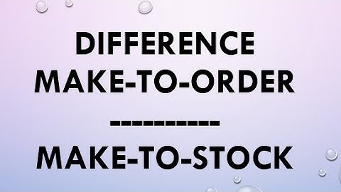 make to order | make to stock | mts vs mto in sap | mto vs mts difference | mto and mts in sap | scm