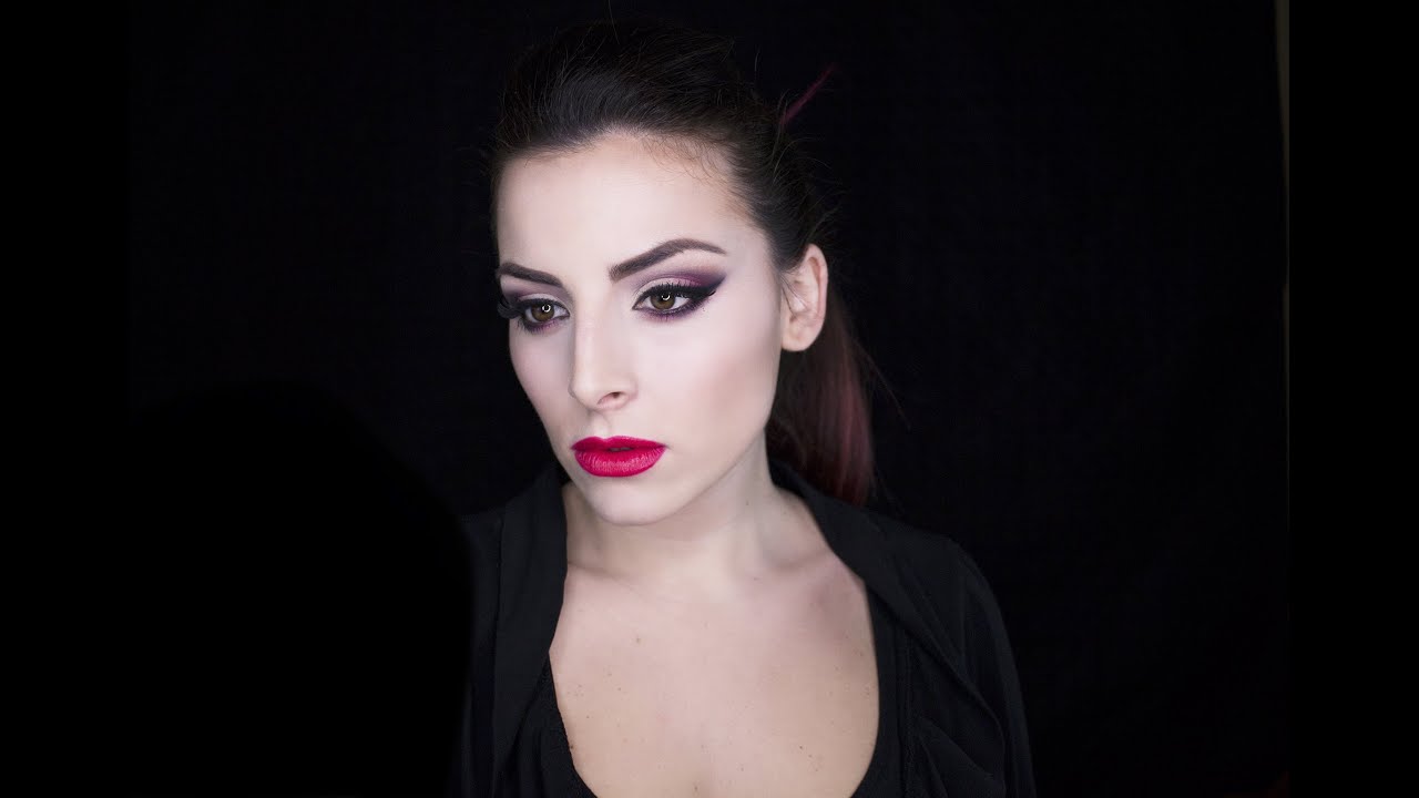 Dark Sexy Vampy Makeup Tutorial - Singermelth for Defa Cosmetics