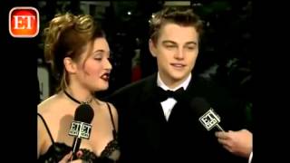 Leonardo DiCaprio and Kate Winslet Golden Globes  1998 interview