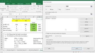 2. Sensitivity Analysis for LP - Getting sensitivity report from Solver Add in - Potential pitfalls