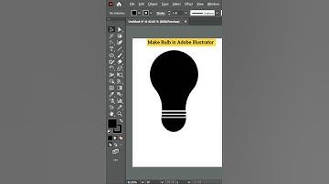 "How to Make a Bulb Icon in Adobe Illustrator | Easy Vector Tutorial"🏷️ #AdobeIllustrator #graphics