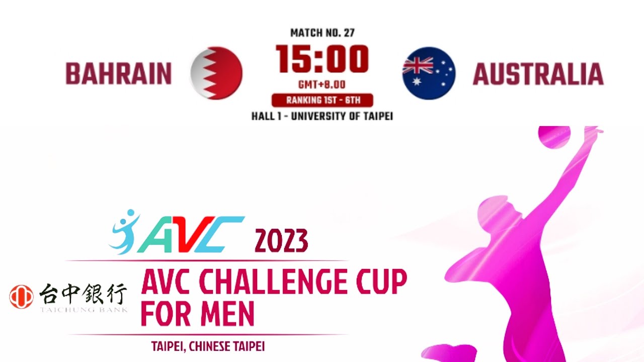 Bahrain vs Australia 2023 AVC CHALLENGE CUP FOR MEN LIVE SCOREBOARD