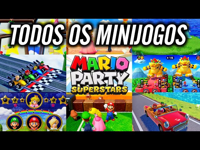 TODOS os MINIJOGOS do MARIO PARTY SUPERSTARS (Português) 
