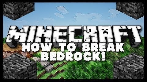How to Break Bedrock In Minecraft 1.7.2! Without Mods!