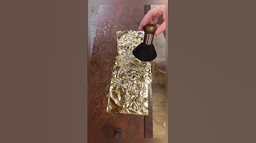 How To Apply Gold Leaf: Highlight Details Beautifully! (See More Info In Description) #diy #goldleaf