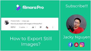 How to Export Still Images in FilmoraPro