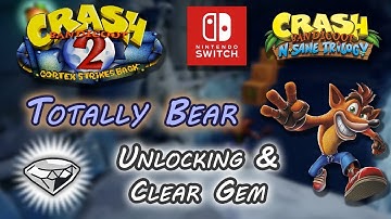 Totally Bear - Unlocking & Clear Gem ⚪💎 (All boxes) ~ Crash Bandicoot 2: Cortex Strikes Back