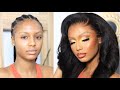 CLIENT MAKEUP AND HAIR TRANSFORMATION TUTORIAL FT LAYEFA LUXURY HAIR