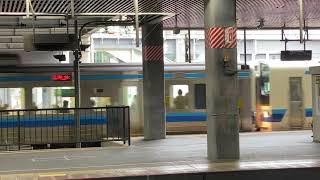 終点岡山駅に到着する宇野みなと線213系普通岡山行き！