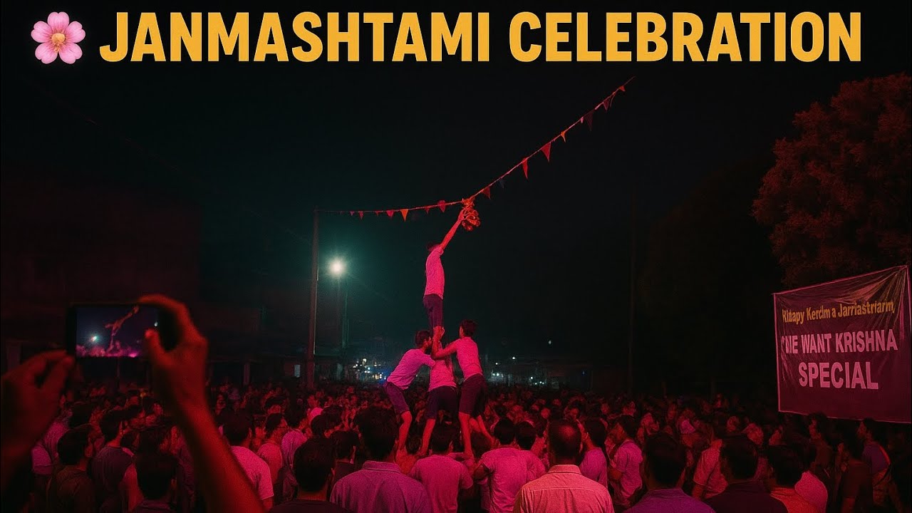 Janmashtami Festival Vibes | Dahi Handi Celebration 🎊🦚🏵