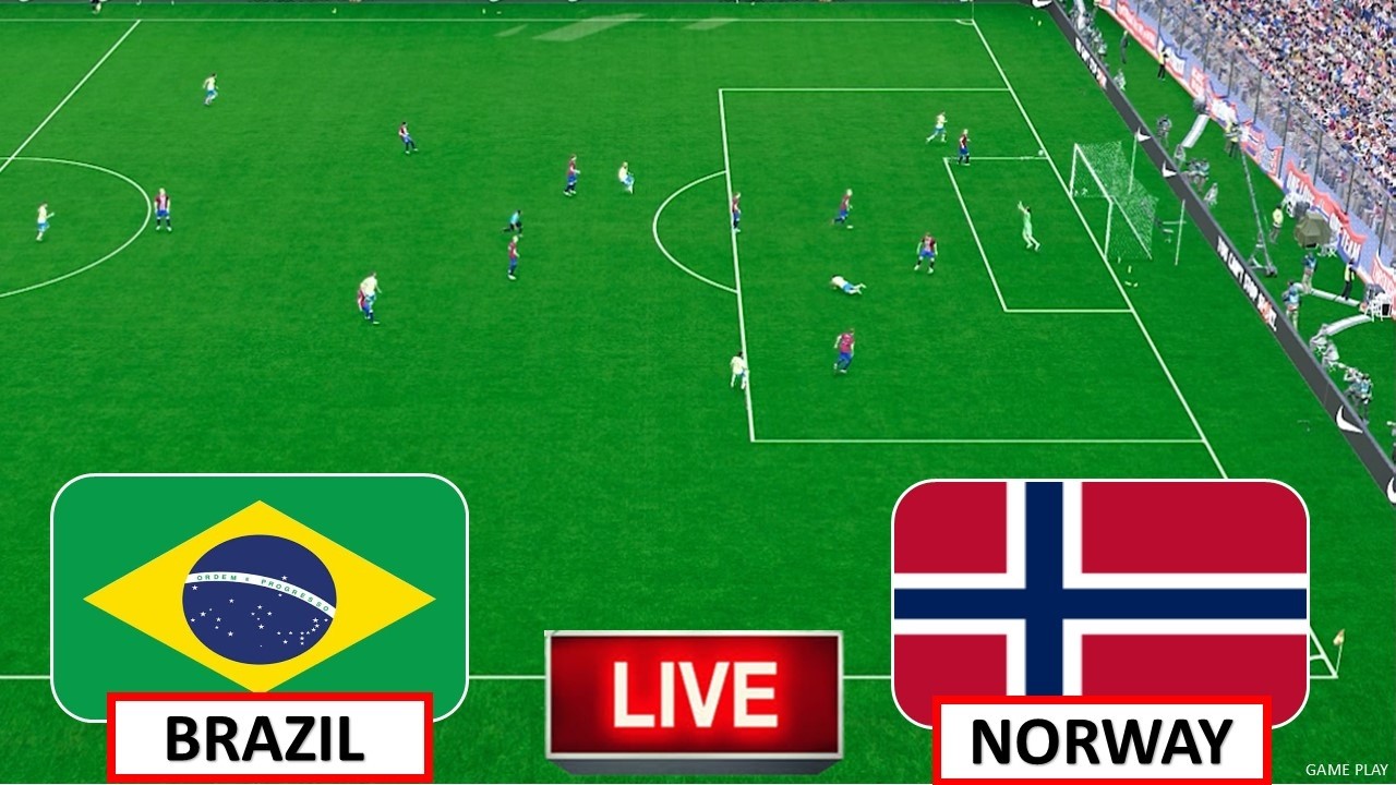 🔴Brazil vs Norway, FIFA World Cup 2026 | Football Match Live | Simulation Video Game | #brazil
