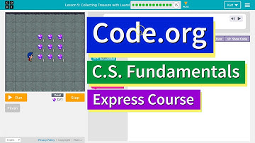 Code.org Express Lesson 3.13 Collecting Treasure with Laurel Answer Tutorial | Course C Lesson 5.13
