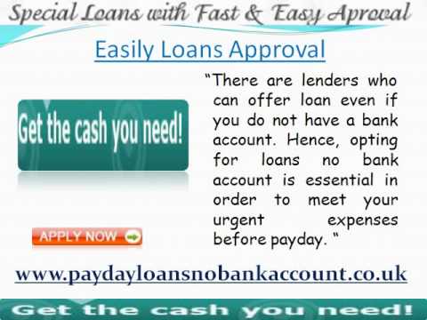 Get Immediate Cash Loans Aid Without Any Bank Account