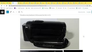 filmadora sony handycam hd boa para live hdr-cx116