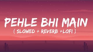 Pehle Bhi Main (Slowed + Reverb) | Vishal Mishra | Animal | Music Club |