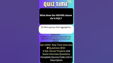 Having Clause In SQL Tutorial and Interview Questions and Answers