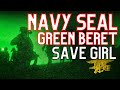 Navy seal green beret rescue little girl real footage