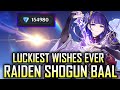 THE LUCKIEST WISHES EVER | RAIDEN SHOGUN BAAL | GENSHIN IMPACT