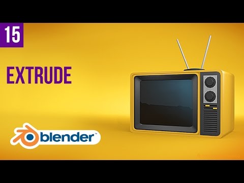 15 - Tutorial Blender Iniciante em Português - Extrude