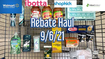 Walmart Rebate Haul - Midweek Moneymaker Bonus - 9/6/21