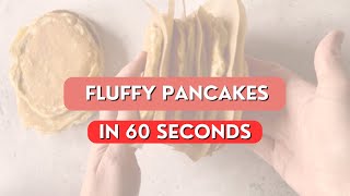 The BEST way to freeze & reheat pancakes 🥞 fluffy foolproof pancake recipe