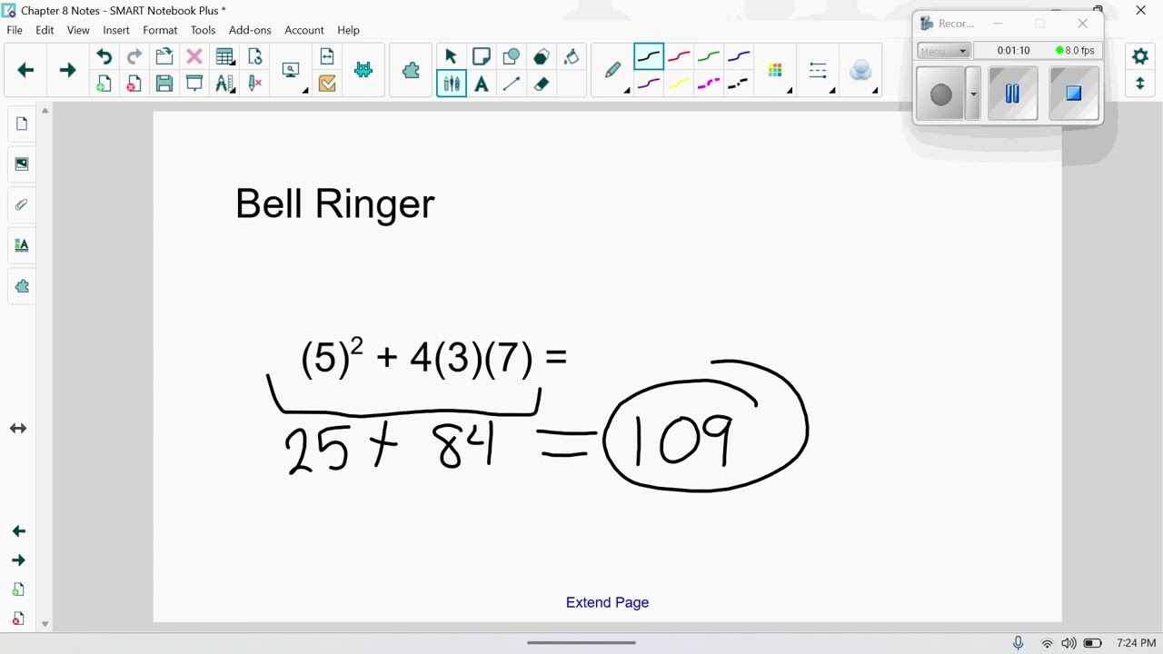 8.5 quadratic formula algebra 1