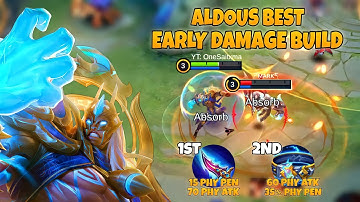 ALDOUS FIRST EARLY DAMAGE BUILD🔥 | YOU MUST TRY THIS | ALDOUS BEST BUILD 2022