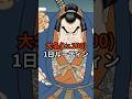 【見栄】大名(Lv.100)１日ルーティン #歴史 #雑学 #浮世絵 #shorts