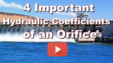 4 Main hydraulic coefficients of an orifice