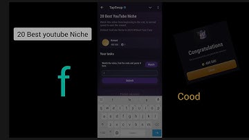 20 Best YouTube Niche Tapswap Code | 20 Best YouTube Niche In 2024 Without Your Face Tapswap code