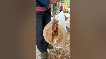 Manual slotting process with wood chisel- Good tools and machinery make work easy