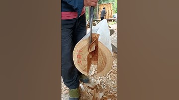 Manual slotting process with wood chisel- Good tools and machinery make work easy