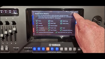 Yamaha Genos Registration Memory 1