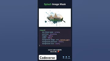 Image Masking Secrets You Need to Know NOW #shorts #coding #webdevelopment