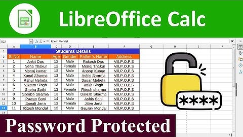 How to Protect calc File with Password | Set Password to calc File | calc Password Protection