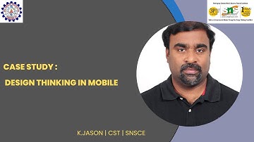 Case Study on Design Thinking In Moblie |  DataCommunication and Networks  | SNS institutions