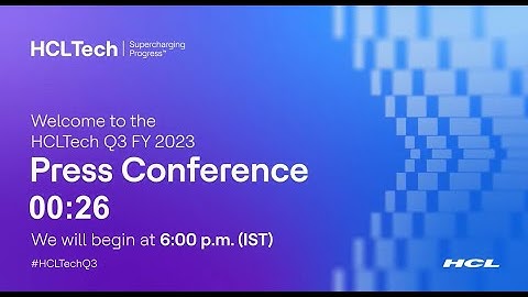 #HCLTEC Q3 FY 2023 Financial Results Earnings Call #hcltechshare #hcltechnologies #hclresults #hcl