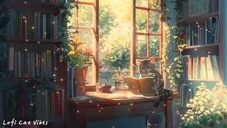 Lofi With A Cat Relaxing Piano Music Stress Relief, Study Music, Sleep Music