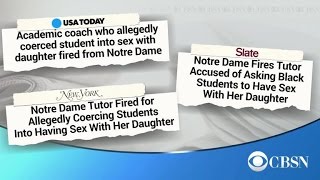 Notre Dame fires tutor for allegedly asking athletes to sleep with daughter