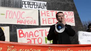 Видео Митинг 09.03.2014 Краматорск 0142 Павел Цвелой - скоро будут радикализироваться (автор: Stanislav Chernohor)