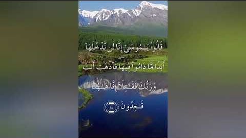 سورة المائدة صفحة ١١٢ مكتوبة مكررة بصوت سعد الغامدي