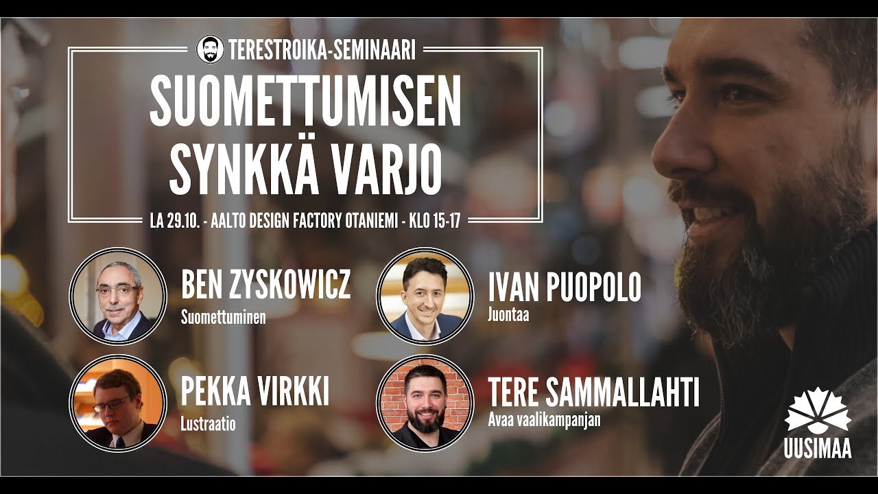 Terestroika seminaari suomettumisen pitk varjo ben zyskowicz pekka