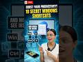 पीसी यूज़ करते हो? 😱 ये 10 Windows Shortcuts आपकी Productivity 2X कर देंगे! 🚀 #shorts