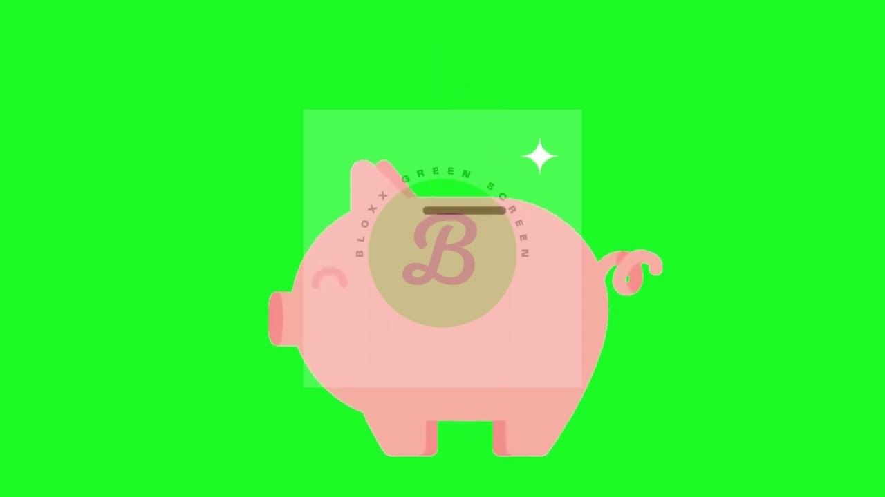 Piggy Bank Green Screen | Bloxx Green Screen