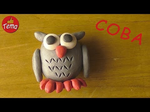 Как слепить сову из пластилина #forkids #какслепить #соваизпластилина