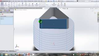 SolidWorks tutorial of triangular section spring
