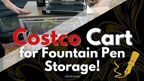 Costco Mesh Cart for Fountain Pen Storage! Unboxing & Put Together